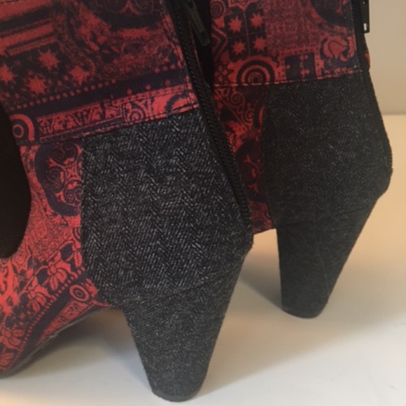 Textured heeled Desigual Ankle Boots size 38 - Picture 7 of 13